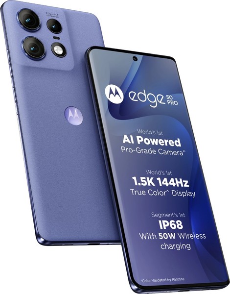 Buy Motorola Edge 50 Pro 5G (Luxe Lavender, 256 GB)  (8 GB RAM) on EMI