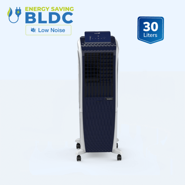 Buy Symphony Diet 3D 30B Bldc Tower Air Cooler 30-Litres With Magnetic Remote on EMI