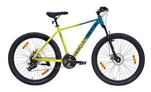 Buy Hero Blunt 26 T Mountain Cycle (21 Gear, Blue, Yellow) on EMI