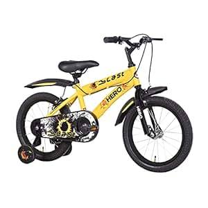 Buy Hero Blast 16T Kids Cycle With Training Wheels And Mudgaurds | Yellow | Easy Self-Assembly | Cycle For Age 4 To 8 Years Boys And Girls 12 Inches, Rigid on EMI