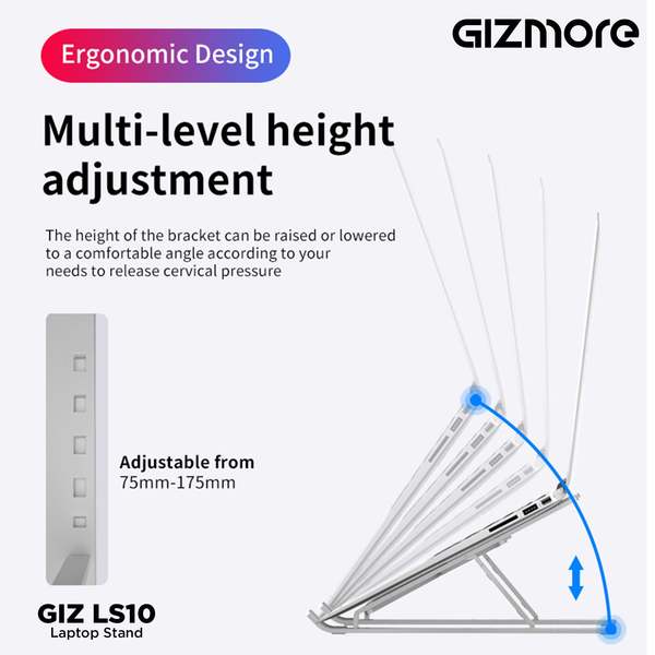 Buy Gizmore Aluminium Adjustable Desk and Floor Laptop Stand on EMI