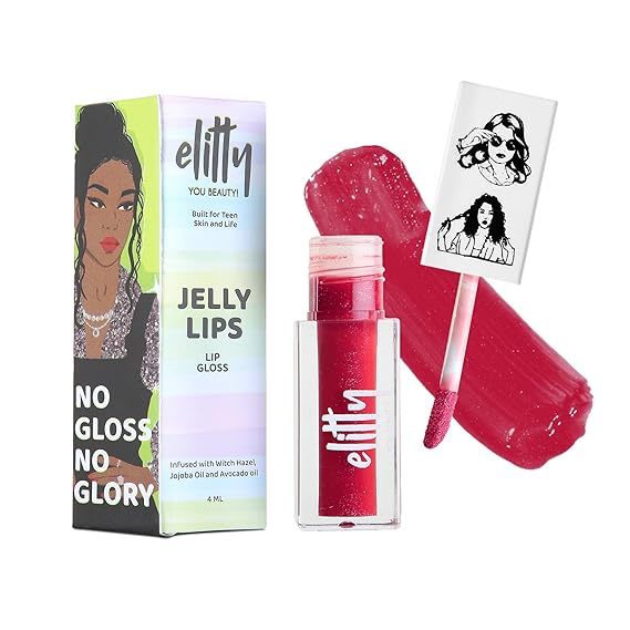 Buy Elitty Jelly Lips- Mauve Lip Gloss for High Shine, Glossy Finish & Hydrating Lips with Jajoba Oil & Vitamin E | Vegan & Cruelty-Free, Pretty Savage (4 ML) Pack of 1 on EMI