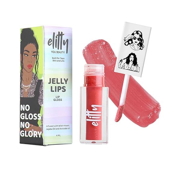 Buy Elitty Jelly Lips- Pink Lip Gloss for High Shine, Glossy Finish & Hydrating Lips with Jajoba Oil & Vitamin E | Vegan & Cruelty-Free, Pretty Chill (4 ML) Pack of 1 on EMI