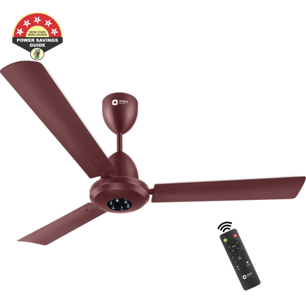 Buy Orient Electric 1200mm I-Falcon BLDC Ceiling Fan With Remote & LED (Light Brown) on EMI