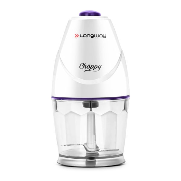 Buy Longway Choppy 400 Watts Electric Vegetable Chopper with Stainless Steel Blades | Chopper, Cutter, Mince, Dice, Whisk Blend | 1 Year Warranty (800 ml, Purple) on EMI