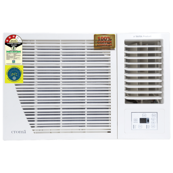 Buy Croma 1.5 Ton 3 Star Fixed Speed Window AC (2024 Model, Copper Condenser, Dust Filter) on EMI