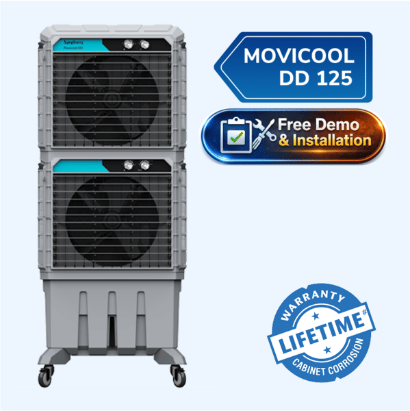Buy Symphony Movicool DD 125 Double Decker Air Cooler 125-litres on EMI