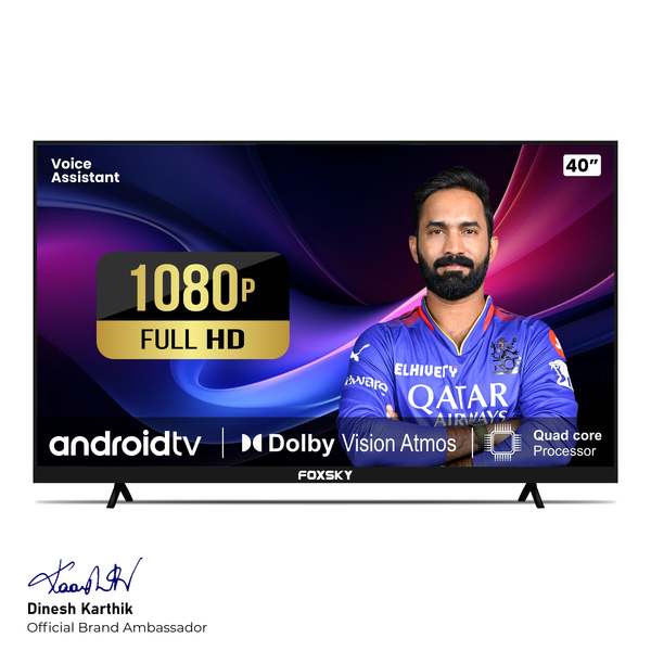 Buy Foxsky 102 cm (40 inches) Full HD Smart Android LED TV 40FS Google With Voice Assistant on EMI