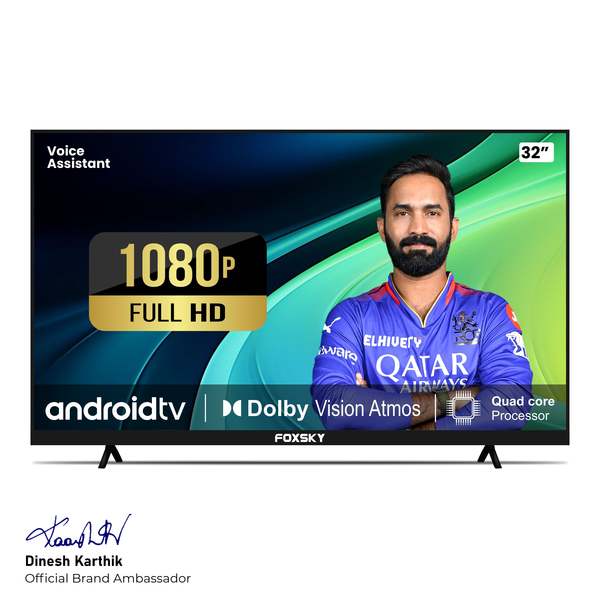 Buy Foxsky 80 cm (32 inches) Full HD Smart LED TV 32FS-VS (Frameless Edition) | With Voice Assistant on EMI
