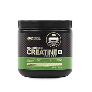 Buy Optimum Nutrition (ON) Micronized Creatine Powder 250g | 83 Serving | Unflavored | Supports Athletic Performance | Power on EMI