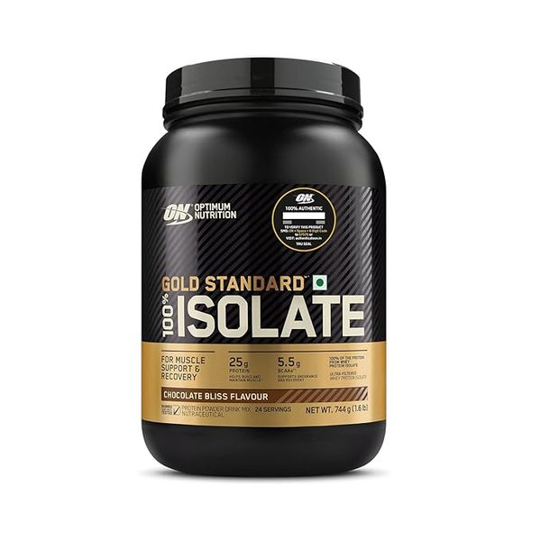 Buy Optimum Nutrition (ON) Gold Standard 100% Isolate 1.6 lb | 24 Servings | 25g Protein | Chocolate Bliss Flavour | Muscle Support | Recovery on EMI