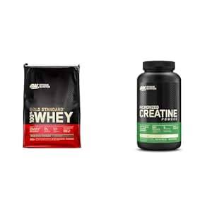 Buy Optimum Nutrition (ON) Gold Standard 100% Whey Protein Powder 4 Kg (Double Rich Chocolate) & Optimum Nutrition (ON) Micronized Creatine Powder - 250 Gram, Unflavored. (Combo) on EMI