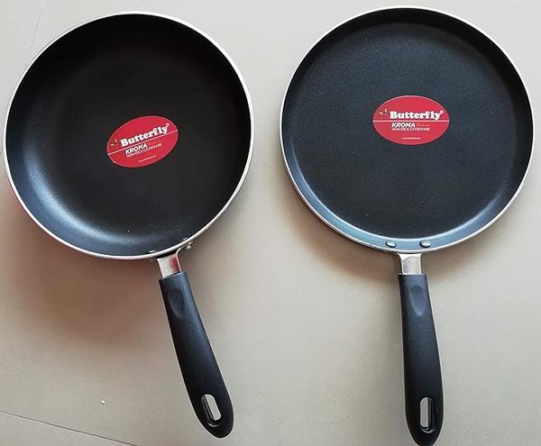 Buy Butterfly Kroma Aluminium Non-Stick Cookware Smart Combo Pack (Red) on EMI