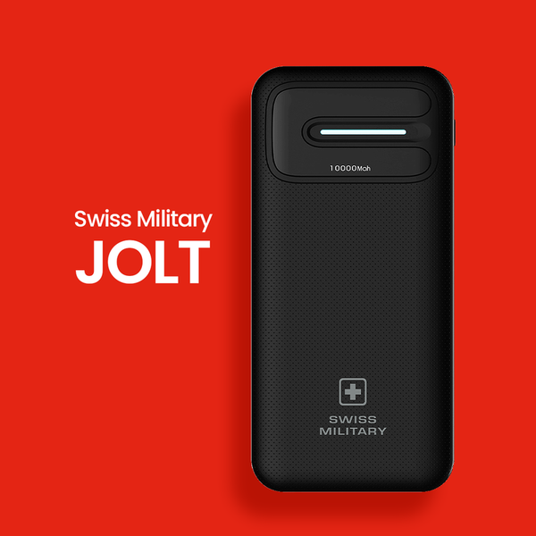 Buy Swiss Military Jolt 10000Mah Power Bank (Black) on EMI