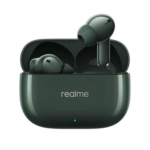 Buy Realme Buds T300 TWS Earbuds with 40H Play time,30dB ANC, 360 Spatial Audio with Dolby Atmos, 12.4 mm Dynamic Bass Boost Driver, IP55 Water & Dust Resistant, BT v5.3 (Green) on EMI
