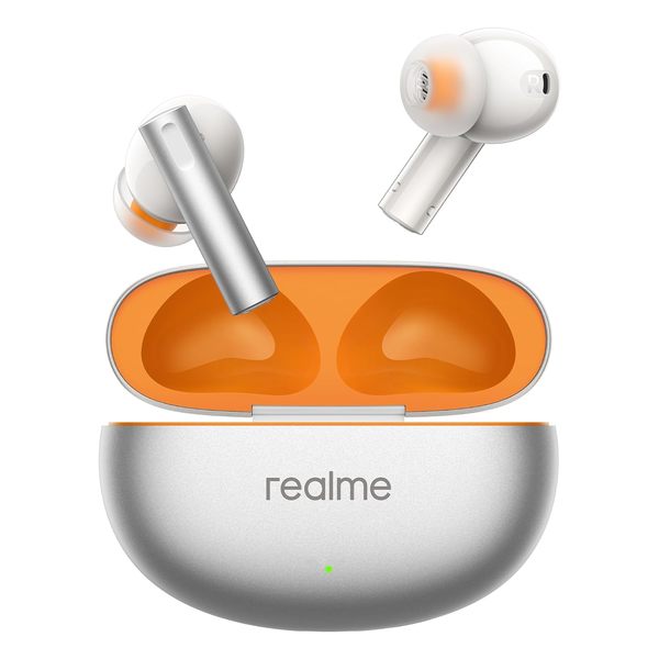 Buy Realme Buds Air 6 Tws Earbuds With Active Noise Cancellation (Ip55 Dust & Water Resistant, Fast Charging, Flame Silver) on EMI