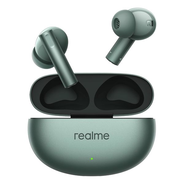 Buy Realme Buds Air 6 Tws Earbuds With Active Noise Cancellation (Ip55 Dust & Water Resistant, Fast Charging, Forest Green) on EMI