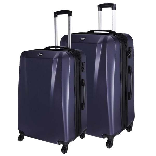 Buy Nasher Miles Canberra Hard-Sided Luggage Set of 2 Purple Trolley/Travel/Tourist Bags (65 & 75 Cm) on EMI