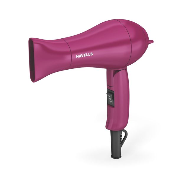 Buy Havells 1000W Foldable Hair Dryer; 2 Heat Settings (Hot/Warm), Heat Balance Technology | Purple | Your perfect Blow dry companion for Effortless Hair Styling | HD1810 on EMI