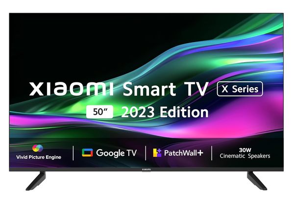 Buy Xiaomi 125 cm (50 inches) X 4K Dolby Vision Series Smart Google TV L50M8-A2IN (Black) on EMI