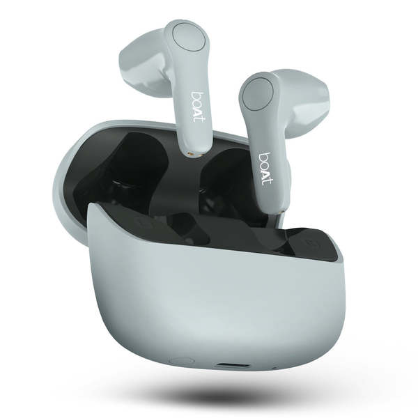 Buy Boat Airdopes Atom 81 Pro Wireless Earbuds with 100 Hours Playback, Quad Mics with ENx, In-ear Detection, IPX5 Resistance (Slate Fusion) on EMI