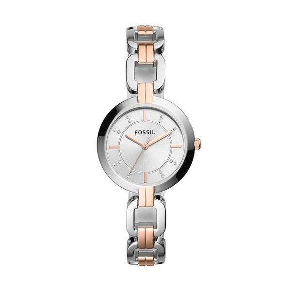 Fossil Women s Ceramic Analog Watch Rose Gold