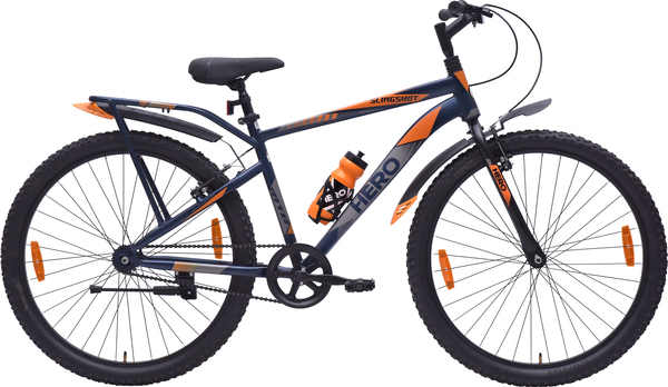 Buy HERO Slingshot 26 T Mountain Cycle (Single Speed, Blue, Orange) on EMI