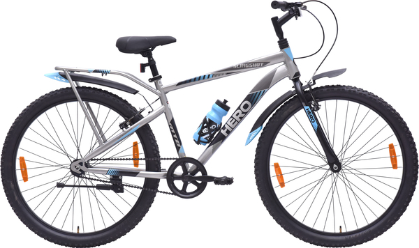 Buy HERO Slingshot 27.5 T Mountain Cycle (Single Speed, Grey, Blue) on EMI