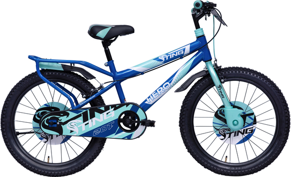 Hero Sting 20T Bicycle for Kids Internal carrier Rigid Suspension Caliper Brake Cyan Blue