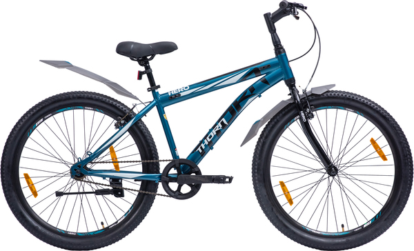 Buy Hero Thorn 24T Mountain Bicycle for Mens | Rigid Suspension | Ideal for Adult | Blue-White on EMI