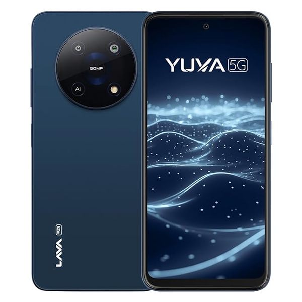 Buy LAVA Yuva 5G (Mystic Blue, 128 GB)  (4 GB RAM) on EMI