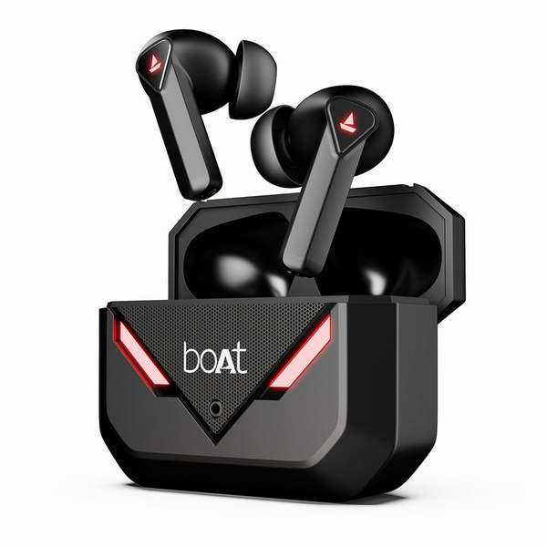 Buy Boat Immortal 158 Bluetooth Gaming Wireless Earbuds with BEASTMode, ENx with Quad Mics, ASAP Charge (Black Sabre) on EMI