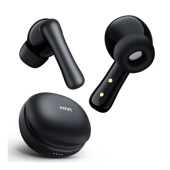 Buy Mivi DuoPods i2  Crystal-Clear Calls, Every Time Truly Wireless Earphones (TWS) (Black) on EMI