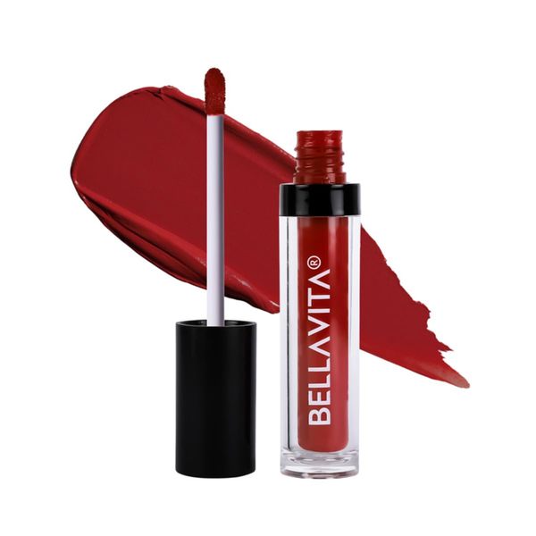 Buy BellaVita Kiss-Proof Liquid Lipstick, Intense Moisturisation, 18-hr Stay, Ultra Matte Finish, Scarlet Red, 4.5 ml on EMI