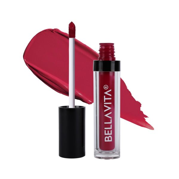 Buy BellaVita Kiss-Proof Liquid Lipstick, Intense Moisturisation, 18-hr Stay, Ultra Matte Finish, Pink Pout, 4.5 ml on EMI