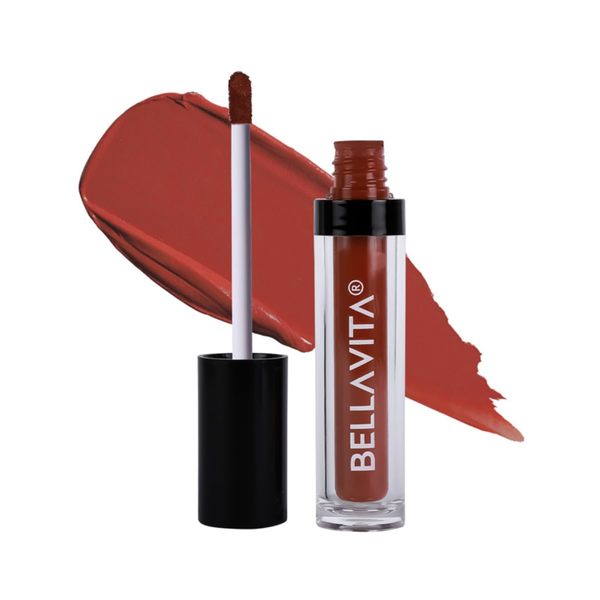 Buy BellaVita Kiss-Proof Liquid Lipstick, Intense Moisturisation, 18-hr Stay, Ultra Matte Finish, Dreamy Nude, 4.5 ml on EMI