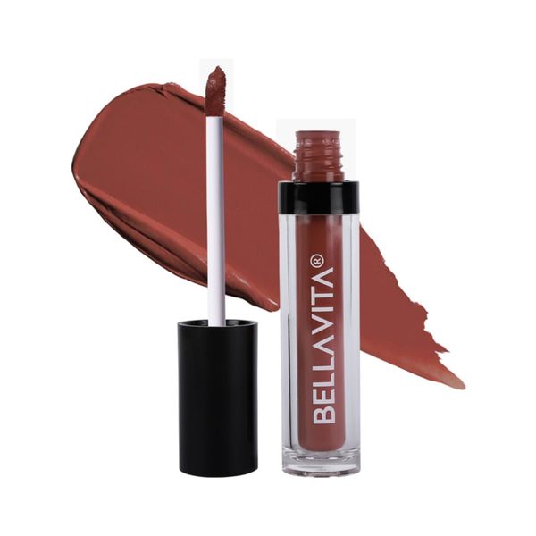 Buy BellaVita Kiss-Proof Liquid Lipstick, Intense Moisturisation, 18-hr Stay, Ultra Matte Finish, Just Nude, 4.5 ml on EMI