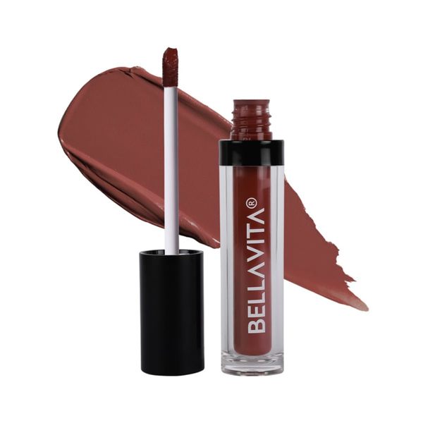 Buy BellaVita Kiss-Proof Liquid Lipstick, Intense Moisturisation, 18-hr Stay, Ultra Matte Finish, Mocha Madness, 4.5 ml on EMI