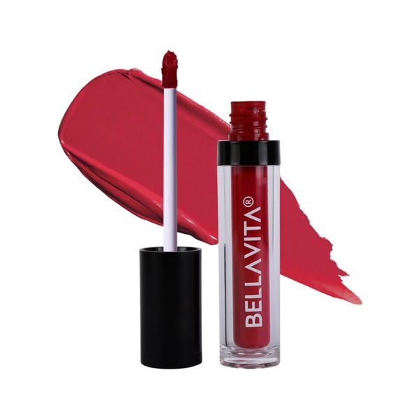 Buy BellaVita Kiss-Proof Liquid Lipstick, Intense Moisturisation, 18-hr Stay, Ultra Matte Finish, Wine Stain, 4.5 ml on EMI