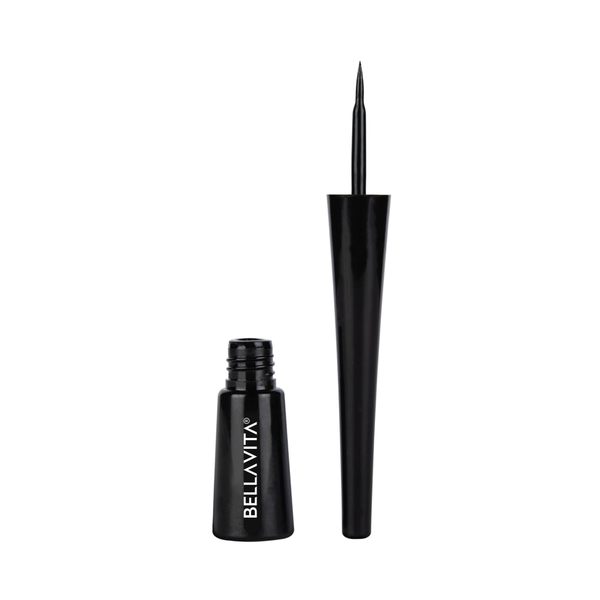 Buy BellaVita Intense Drama Waterproof Eyeliner, Black, Matte Finish, Smudge-Proof, Fast-Drying, Felt Tip Applicator, Enriched with Biotin, 3.5 ml on EMI