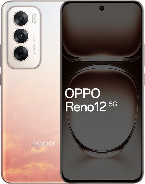 Buy OPPO Reno 12 5G (Sunset Peach, 256 GB)  (8 GB RAM) on EMI