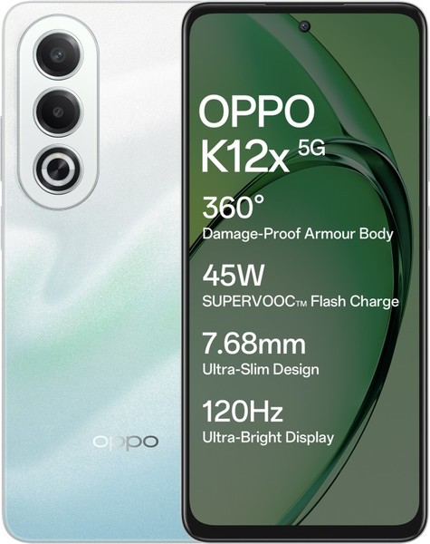 Buy OPPO K12x 5G (Breeze Blue, 128 GB)  (6 GB RAM) on EMI