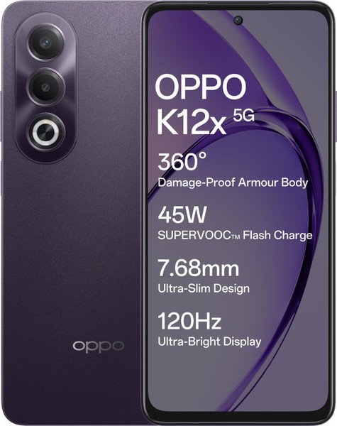 Buy OPPO K12x 5G (Midnight Voilet, 128 GB)  (6 GB RAM) on EMI