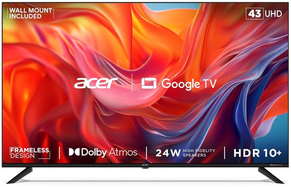 Buy Acer 109 cm (43 inches) G Series 4K Ultra HD Smart LED Google TV AR43GT2851UDFL (Black) on EMI