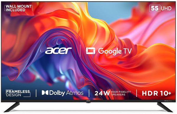 Buy Acer 139 cm (55 inches) G Series 4K Ultra HD Smart LED Google TV AR55GT2851UDFL (Black) on EMI