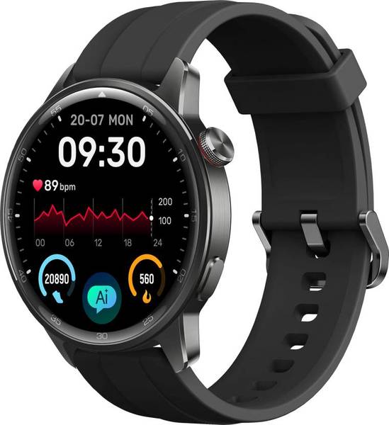 Buy Realme Watch S2, 1.43" AMOLED Display, Super AI Engine & upto 20 days battery Smartwatch(Black Strap, One Size) on EMI