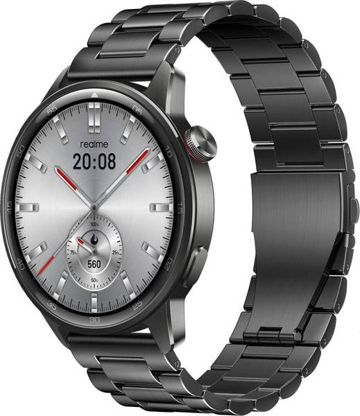 Buy Realme Watch S2, 1.43" AMOLED Display, Super AI Engine & upto 20 days battery Smartwatch(Grey Mesh Strap, One Size) on EMI