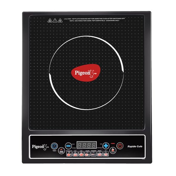 Buy Pigeon by Stovekraft Rapido Cute 1800 W Copper Coil Induction Cooktop (Black) on EMI