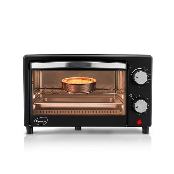 Buy Pigeon by Stovekraft Oven Toaster Grill (12381) 9 Liters OTG without Rotisserie for Oven Toaster and Grill for grilling and baking Cakes (Grey) on EMI