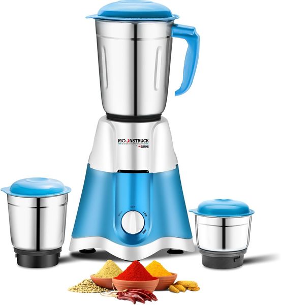 Buy Moonstruck Ultra Powerful And Copper Winding Mixer Grinder 3 Jar, Blue on EMI